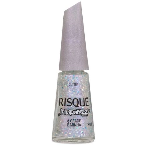 ESMALTE RISQUE GLIT LOLLAPALOOZA A GRADE E MINHA 8ML