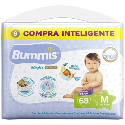 FRALDA BUMMIS MAGICS HIPER M 68UN