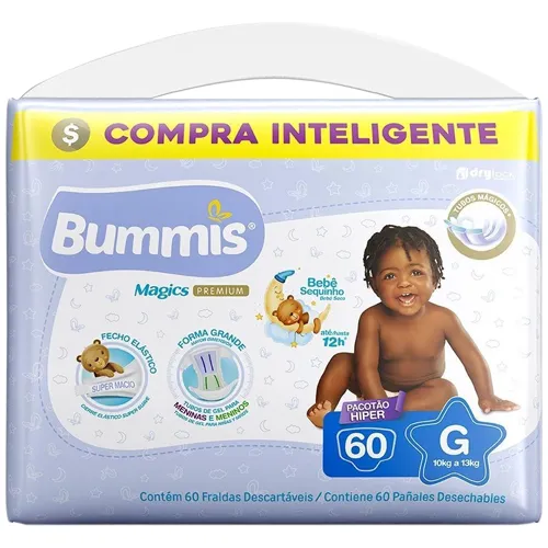FRALDA BUMMIS MAGICS HIPER G 60UN