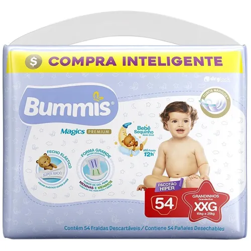 FRALDA BUMMIS MAGICS HIPER XXG 54UN