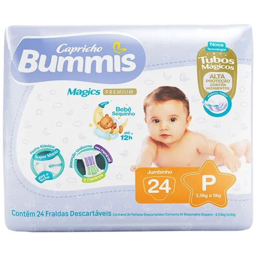 FRALDA BUMMIS JUMBO P 24UN