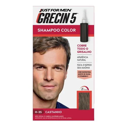 SHAMPOO GRECIN 5 COLOR CASTANHO 1UN