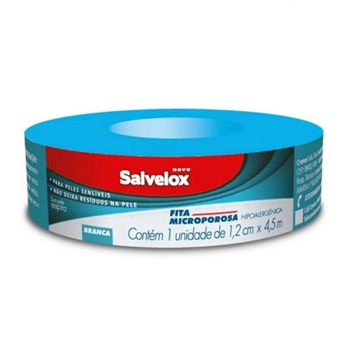 FITA SALVELOX MICROPOROSA BRANCO 1,2CMX4,5M 1UN