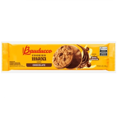 Bauducco Biscoito Cookies Maxi Gotas Chocolate 96G