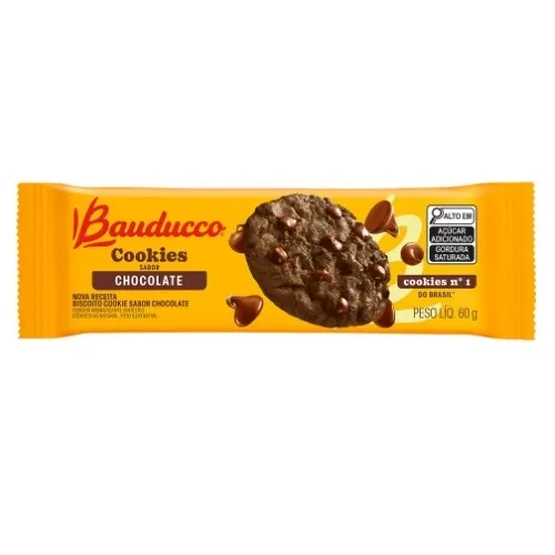 Biscoito Cookies Chocolate Bauducco 60G