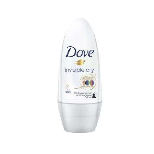 DESODORANTE DOVE ROLL INVISIBLE DRY FEM 50ML