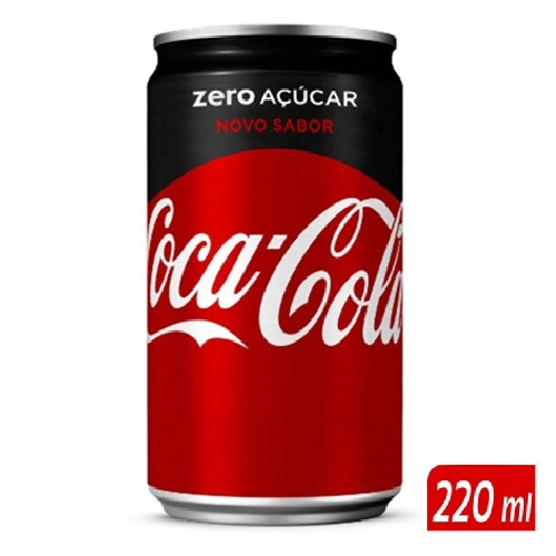 REFRIGERANTE COCA COLA MINI ZERO LATA 220ML