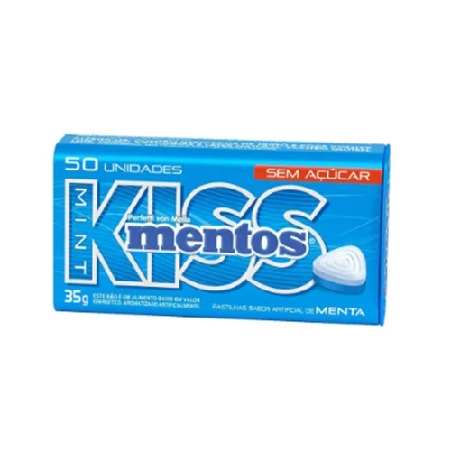 MENTOS BALA KISS MINT MENTA 35G