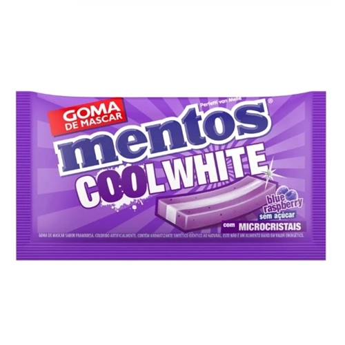 MENTOS CHICLETE COOL WHITE BLUE RASPBERRY 8,5G