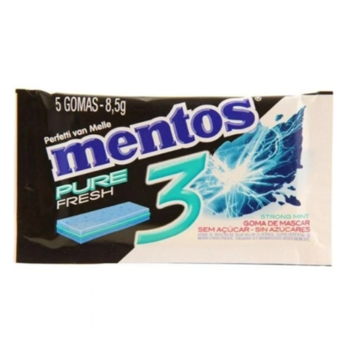 MENTOS CHICLE PURE FRESH STRONG MINT 8,5G