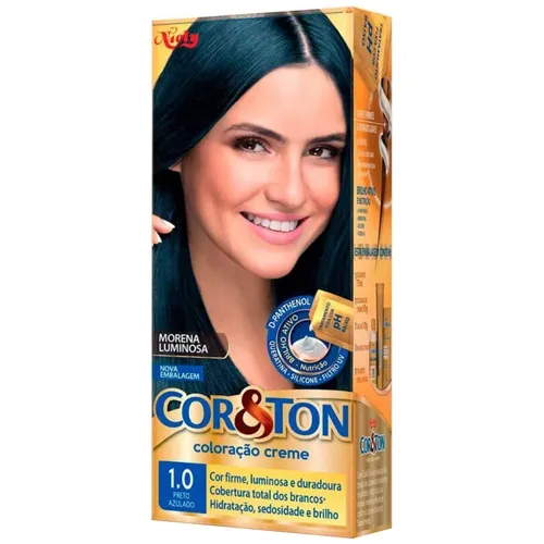 TINTA COR&TON 1.0 PRETO AZULADO 1UN