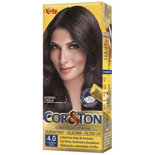 TINTA COR&TON 4.0 CASTANHO MEDIO 1UN