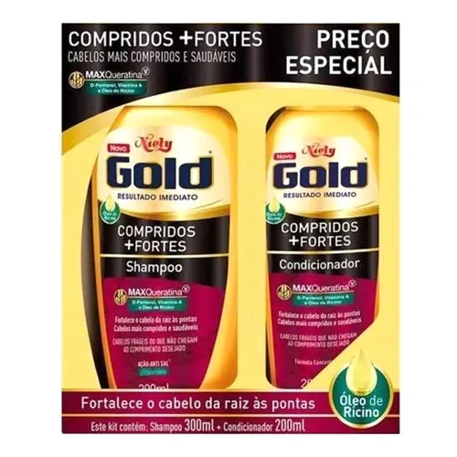 KIT SHAMPOO E CONDICIONADOR NIELY COMP FORTES