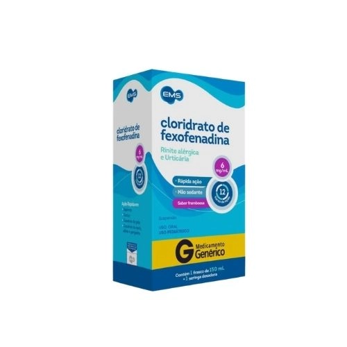 CLORIDRATO DE FEXOFENADINA 6MG/ML LIQ 150ML