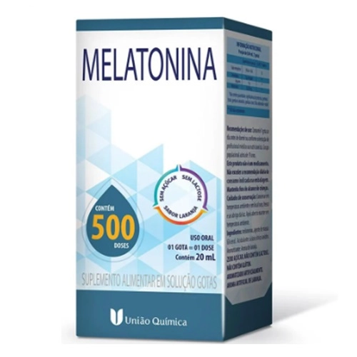  MELATONINA SUPLEMENTO 500  DOSES GOTAS 20ML