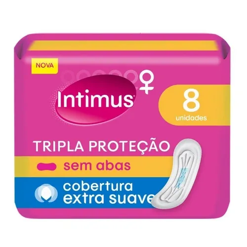 ABSORVENTE INTIMUS GEL NORMAL SUAVE SEM ABAS 8UN