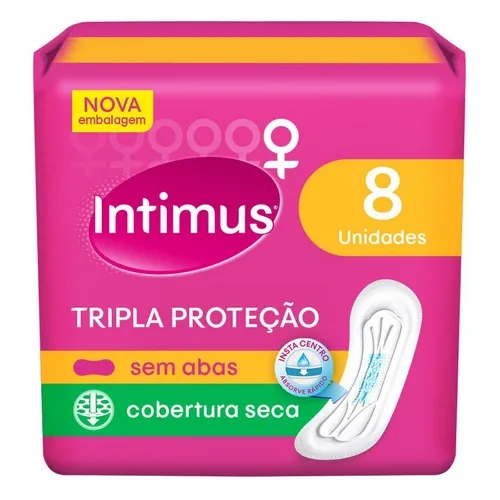 ABSORVENTE INTIMUS GEL SECA SEM ABAS 8UN