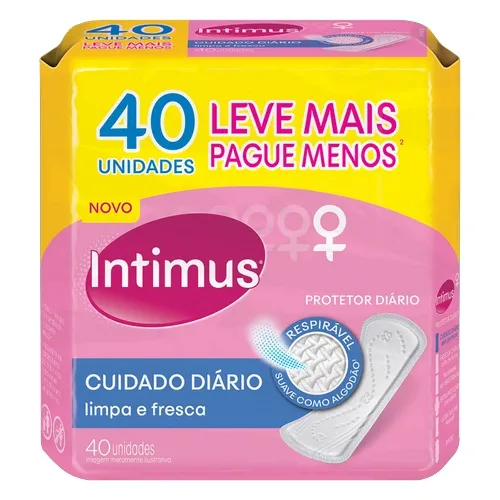 ABSORVENTE INTIMUS DAYS SEM PERFUME SEM ABAS LEVE 40 PAGUE 35