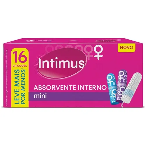 ABSORVENTE INTIMUS INTERNO MINI L16P15 16UN