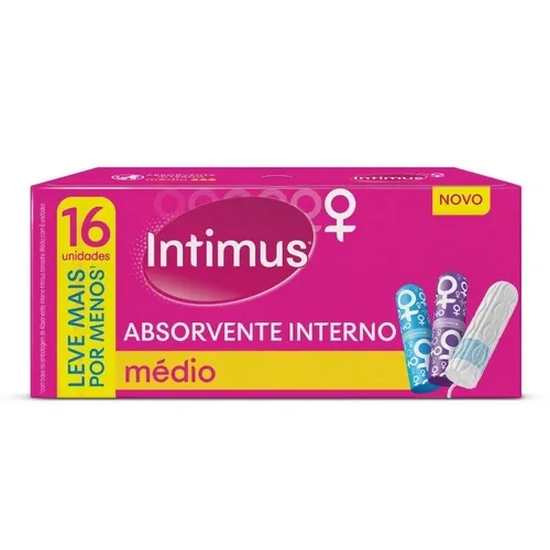 ABSORVENTE INTIMUS INTERNO MEDIO L16P15UN