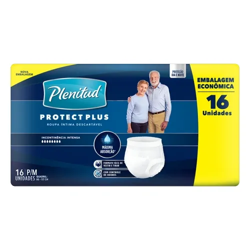 FRALDA PLENITUD PROTECT PLUS UNISSEX P/M 16 UN