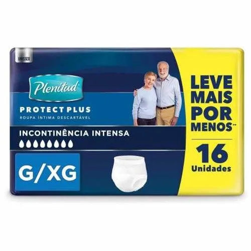 ROUPA INTIMA PLENITUD PROTECT PLUS G/XG 16UN