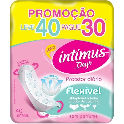 ABSORVENTE INTIMUS PROTETOR DIARIO S/AB ULTRA FINO 40UN