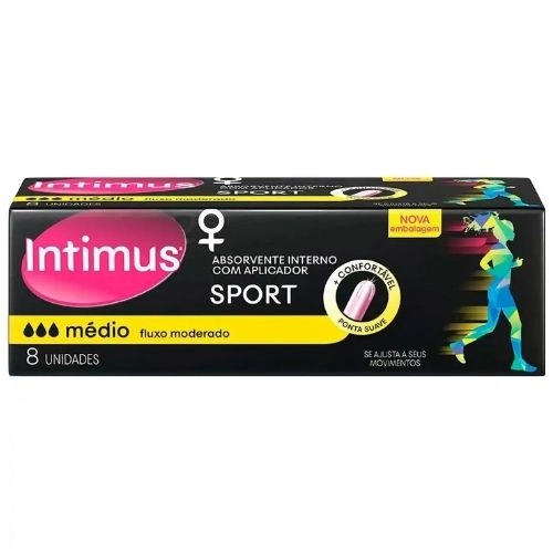 ABSORVENTE INTIMUS INTERNO MEDIO SPORT 8UN