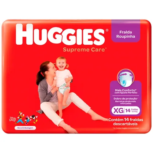 Fralda Huggies Supreme Care Ro