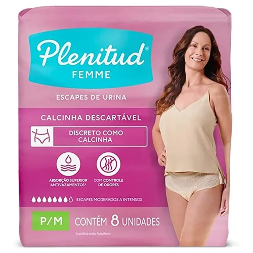 FRALDA PLENITUD ACT P/M FEME 8UN