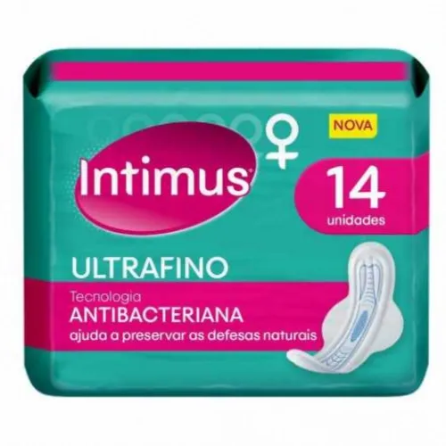 ABSORVENTE INTIMUS ANTIBACTERIANO ULTRAFINO ABAS 14UN