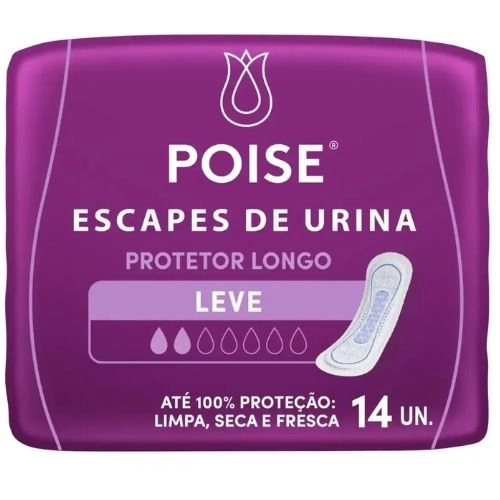 ABSORVENTE POISE LONGO MODERADO ABAS 14UN