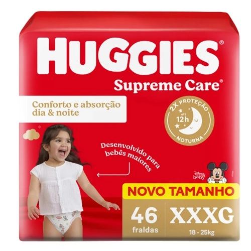 FRALDA HUGGIES MAXIMA PROTECAO HIPER XXXG 46UN