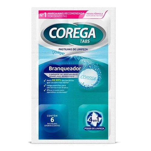 COREGA TABS BRANQUEADOR ENV 6CP EFERV