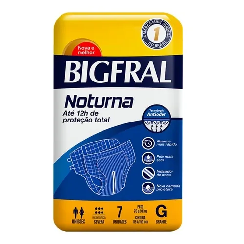 FRALDA BIGFRALDAAL PLUS GERIATRICA NOTURNA G 7 UN