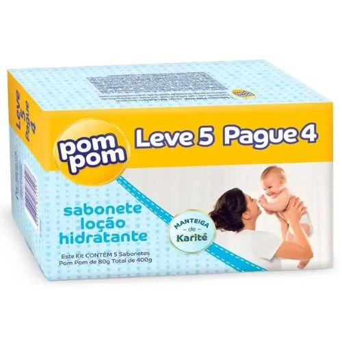 KIT POM POM SAB HIDRATANTE L5P4UN 80G