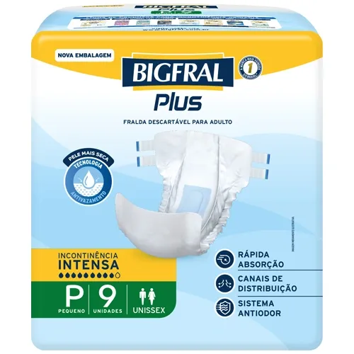 FRALDA BIGFRAL REGULAR PLUS ADULTO P 9UN
