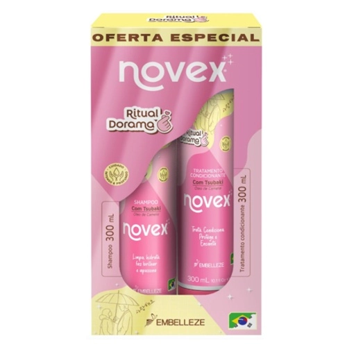 KIT NOVEX SHAMPOO+CONDICIONADOR RITUAL DORAMA 300ML+300ML