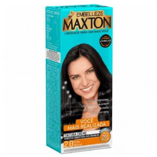 TINTA MAXTON 2.0 PRETO NATURAL KIT 1UN