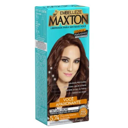TINTA MAXTON 5.74 CHOCOLATE INTENSO ACOBREADO 1UN
