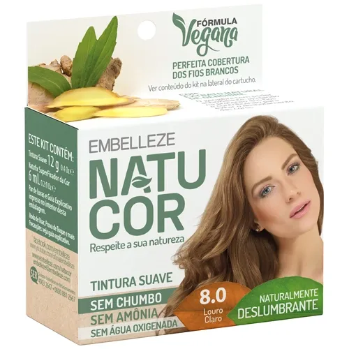 TINTA NATUCOR 8.0 LOURO CLARO S/AMONIA 1UN