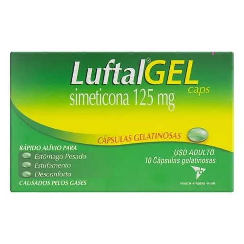 LUFTAL MAX 125MG 10 COMPRIMIDOS GELAT
