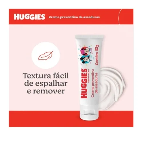 Creme Preventivo De Assaduras Huggies Supreme Care Oleo De Amendoas 30G