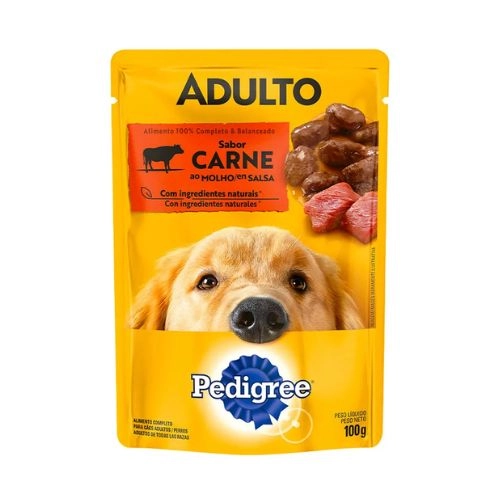 RACAO PEDIGREE SACHE CARNE RACAS MEDIAS E GRANDES 100G