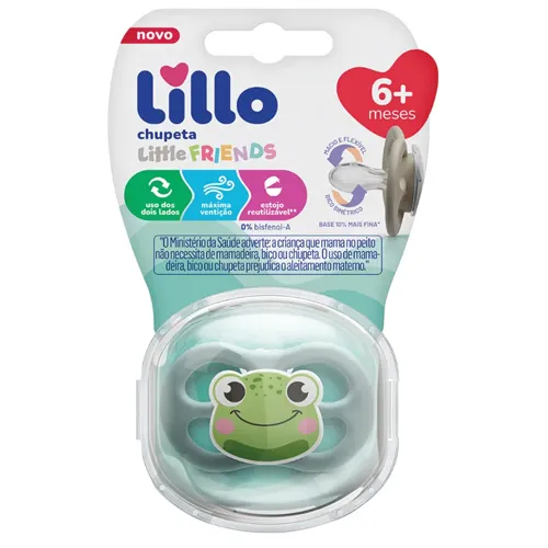 CHUPETA LILLO SIL ORT T2 LITTLE FRIENDS SAPO AZUL 638521 1U