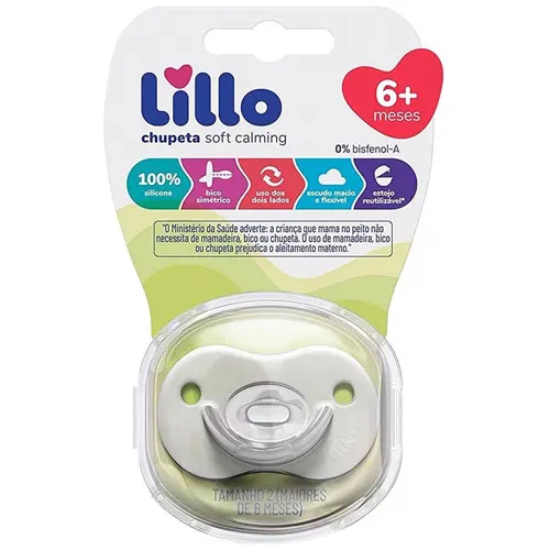 CHUPETA LILLO SIL ORT T2 SOFT CALM TRANSPARENTE 623101 1UN