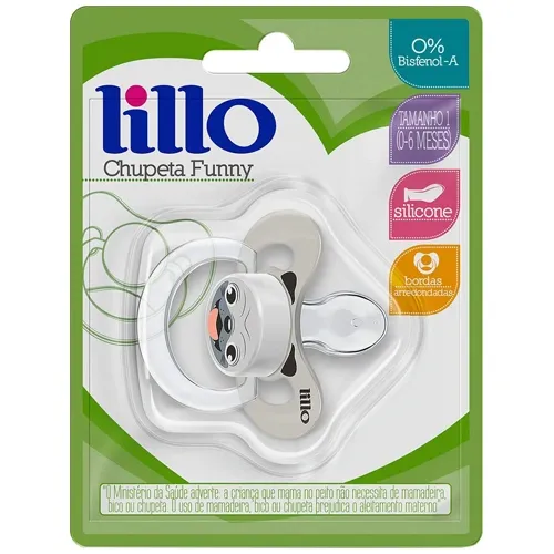 CHUPETA LILLO SIL ORT T1 FUNNY ANIMAIS CACHORRO BEGE 108744 1UN