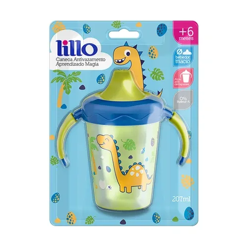 CANECA LILLO ANTI VAZAMENTO MAGIA AZUL 207ML