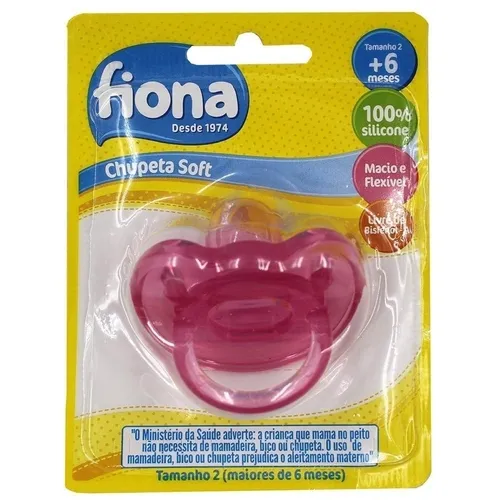 CHUPETA FIONA SIL ORT T2 ROSA SOFT 805431 1UN