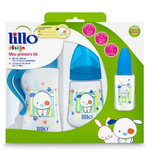 KIT MAMADEIRA LILLO ORT DESIGN AZUL 6068 50ML+180ML+300ML
